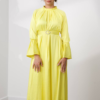 Robe longue en Satin de Soie